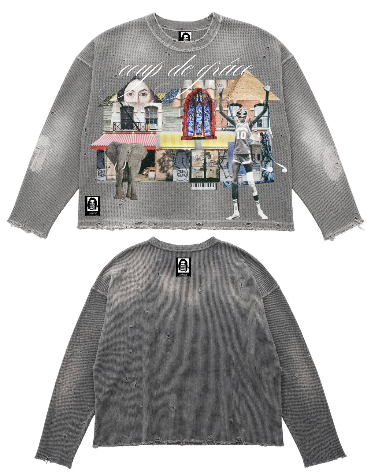 coupdegrace waffle knit
